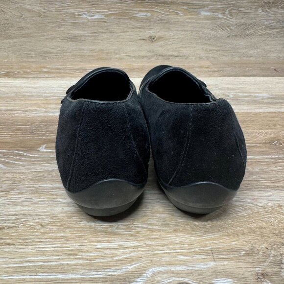 Dansko Olena Black Suede Tortoise Patent Accent Loafer Women's Size EU 36 - Picture 3 of 6